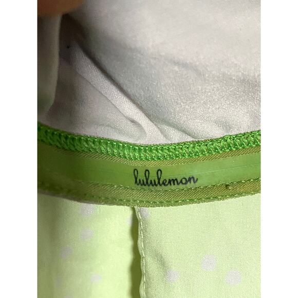 Lululemon Pace Setter Skirt Neon Petit Polka Dot Ruffle Tennis Skort Womens 6 - Picture 7 of 10